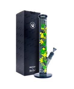 Fire-Flow x Black Leaf - Glass Bong THC Molecule 40cm
