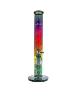 Alternative view of Fire-Flow x Black Leaf - Glass Bong UFO Gradient 40cm