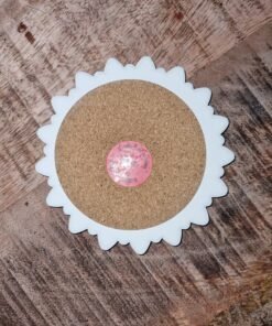 Alternative view of Onderzetter met bloemvormige rand -midden oosten