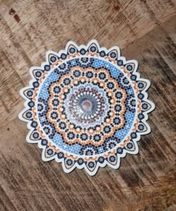 Onderzetter met bloemvormige rand -midden oosten